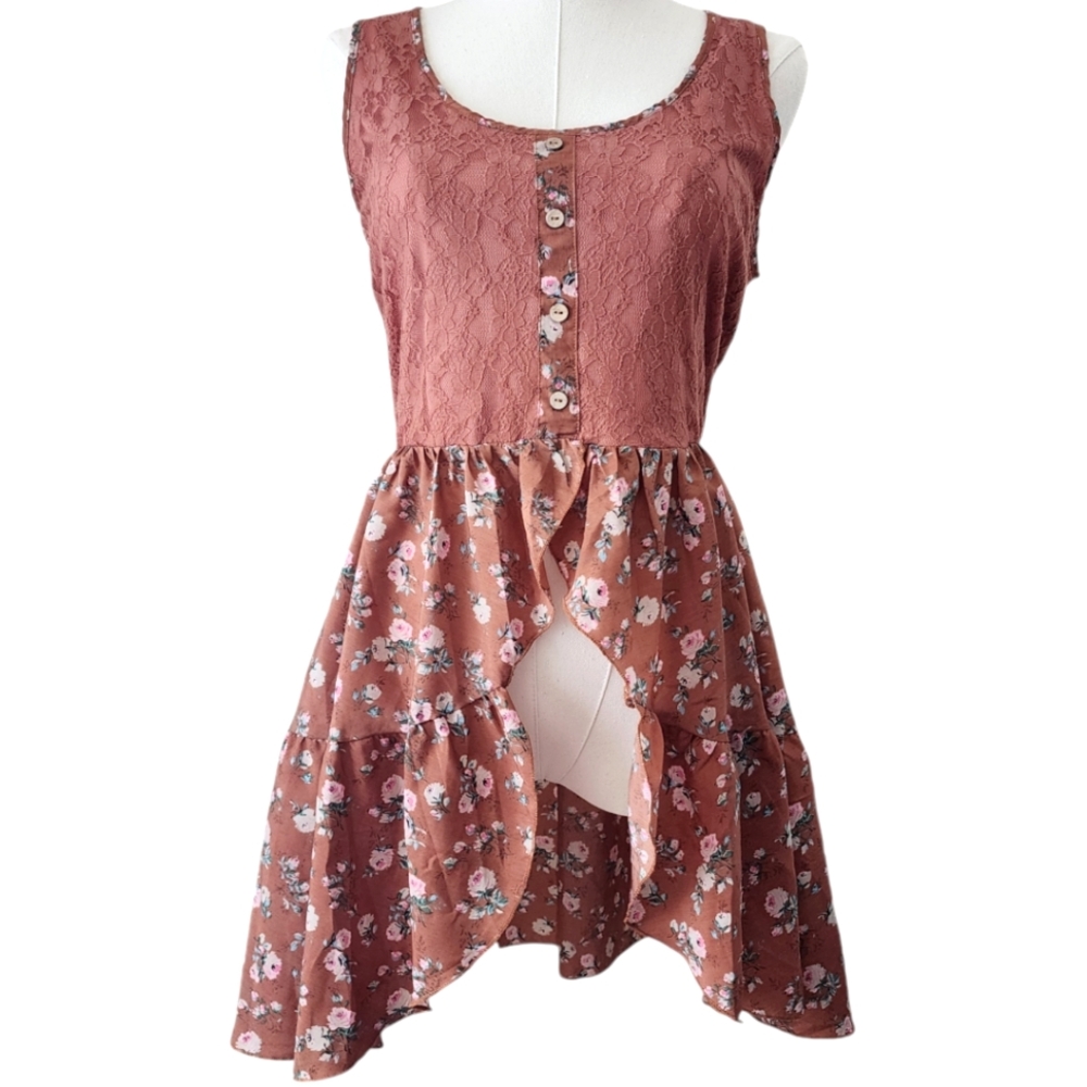 Rue21 tank / tunic. Junior Large. Replacement button included.